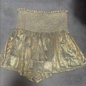 Queen of Hearts sparkly gold skort
